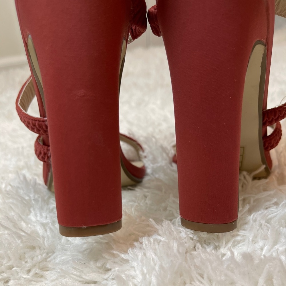 Pointed Sandal heels in terracotta - Picture 3 of 3